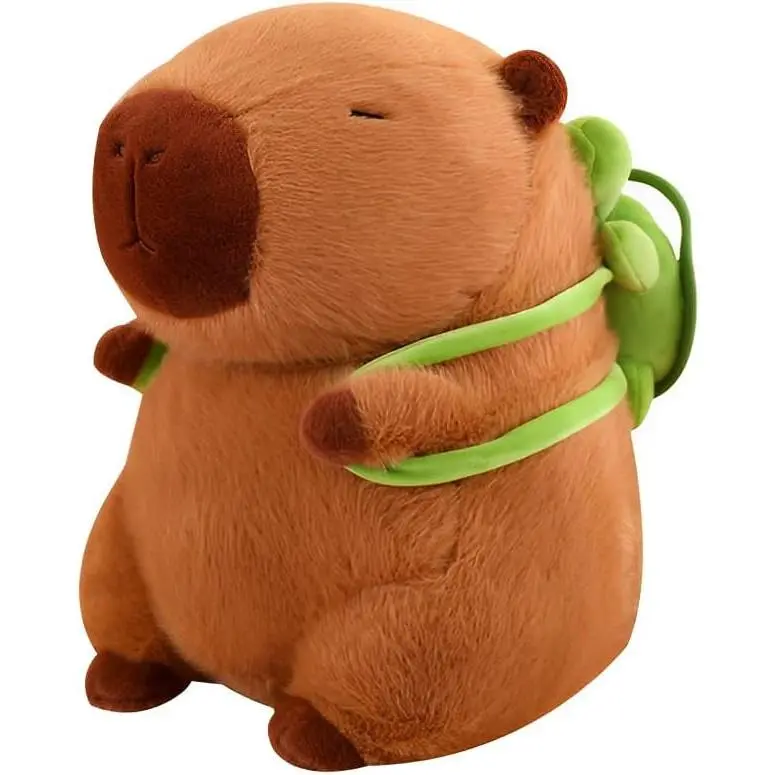 Capybara Plush Toy, 14inchCapybara Plush with Turtle Backpack, Capybara Animal and Home Decor Gifts