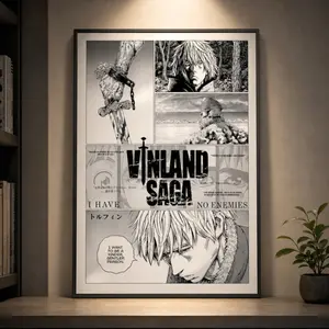Vinland Saga Anime Poster, Thorfinn Manga Art Print, Anime Gift, Anime Wall Art, Manga Room Decor, Viking Anime Decor, Otaku Wall Decor