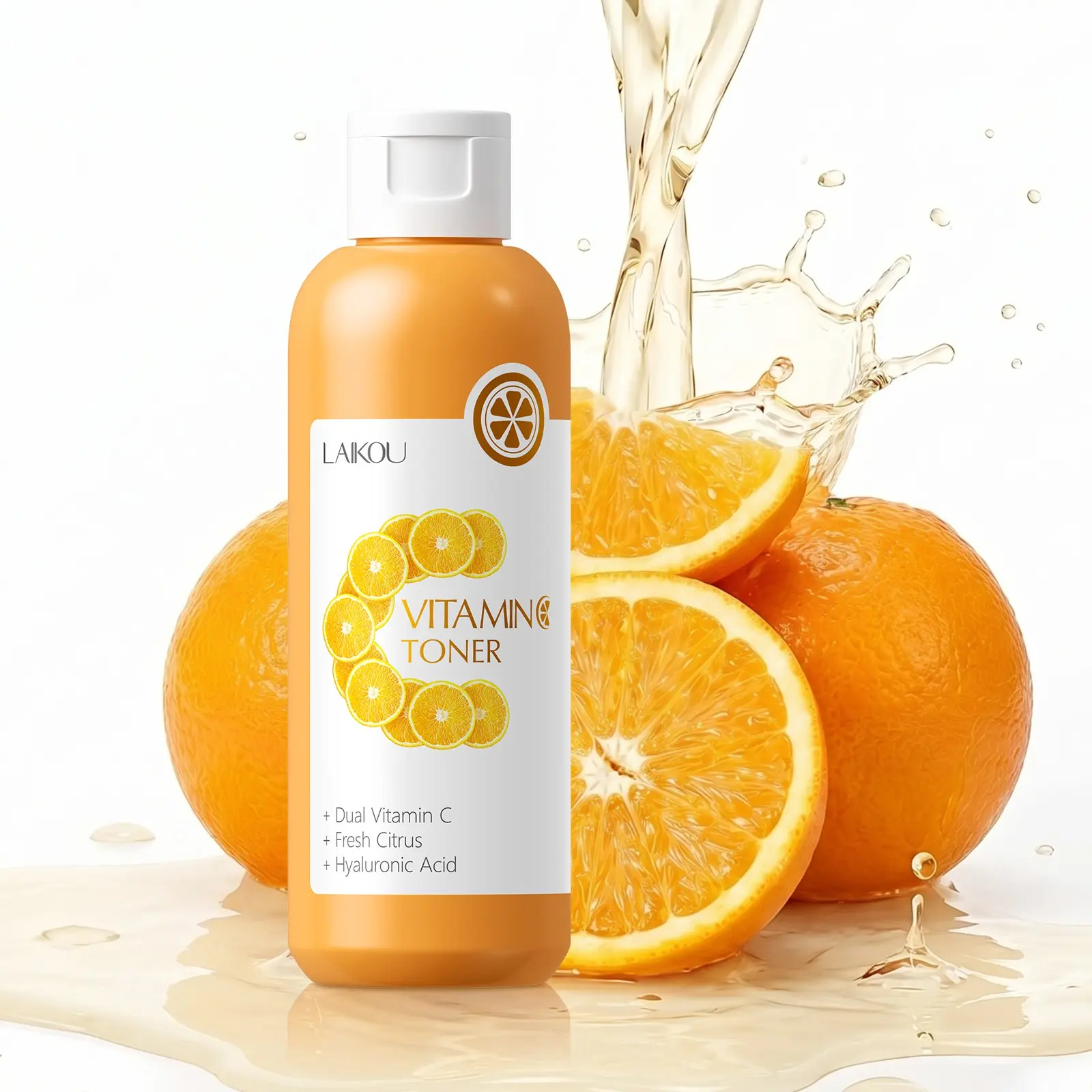Vitamin C Facial Toner for Face - Hydrating & Brightening Skin Care Toner with Dual Vitamin C & Hyaluronic Acid, Daily Citrus Essence Essence for Radiant, Even Skin Tone & Youthful Glow