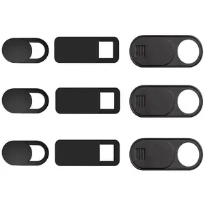9 Pack(3 Large + 3 Medium + 3 Small) 0.03 inch Ultra Thin Webcam Cover Slide Camera Blocker Protect Your Privacy Security for MacBook Air Laptop iPad iMac PC iPhone