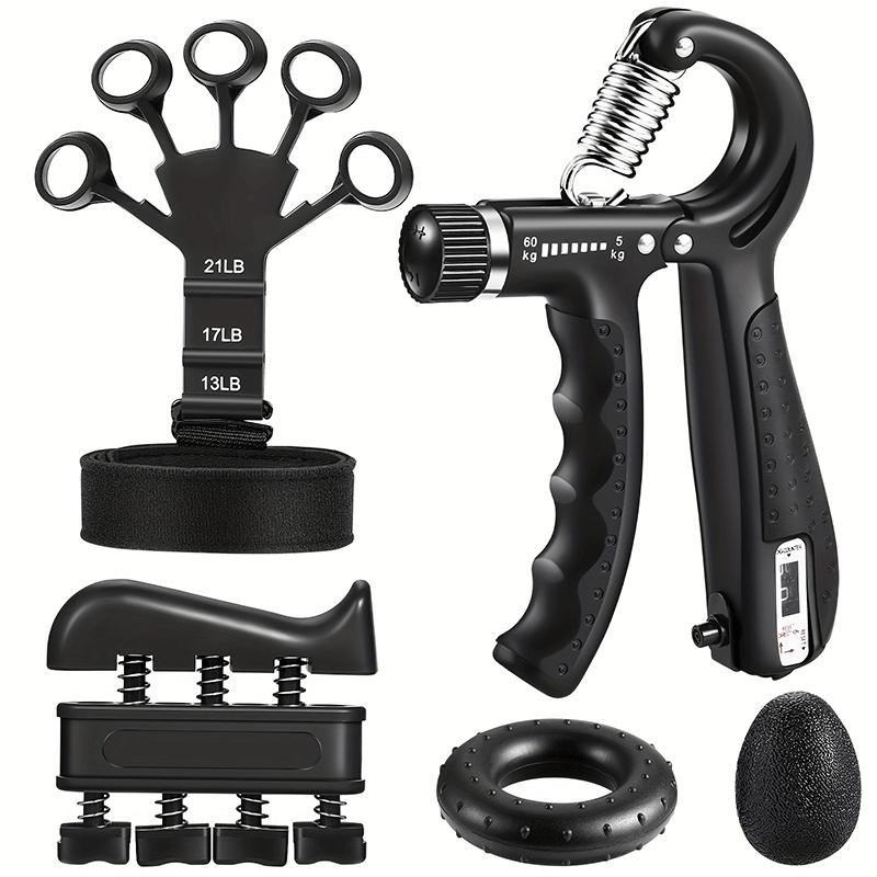 5-Piece Strength Training Machine Set, Finger Exercise, Grip Strength, Hand Extension, Pressure Relief Ball, Forearm Ring, Muscle Training, Hand Grip Strengthener, Finger Exerciser, Strength Training Equipment, Home Workout Equipment