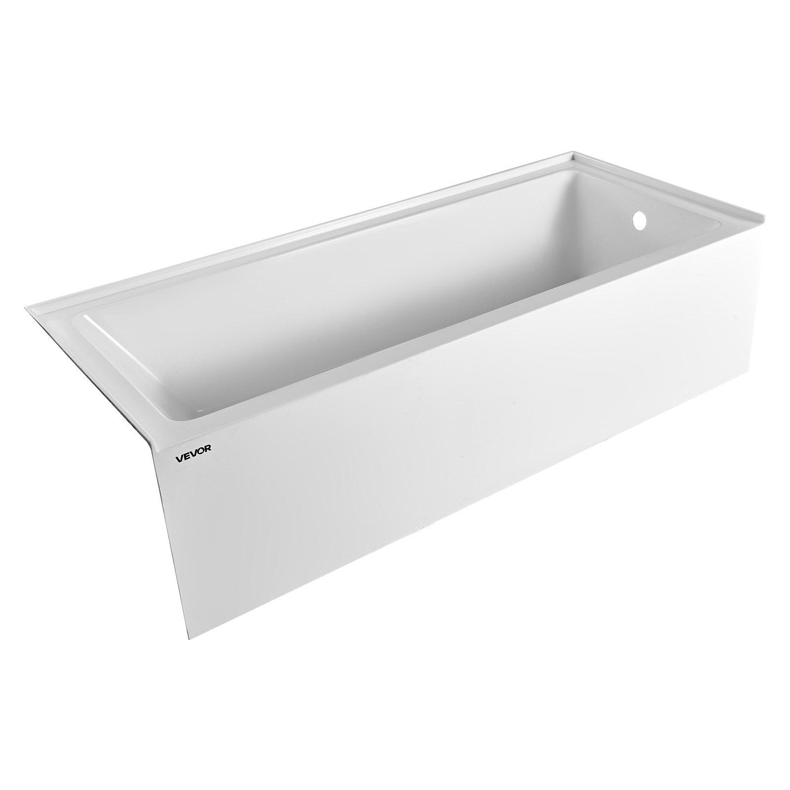 VEVOR Alcove Bathtub, 71.9" x 32" Contemporary Alcove Acrylic Bathtub, Soaking Bath Tub with Right Hand Drain & Overflow Hole, Large Rectangular Deep Soak Tub for Bathroom with Integral Flange, White VEVOR Alcove Bathtub, 71.9" x 32" Contemporary Alcove Acrylic Bathtub, Soaking Bath Tub with Right Hand Drain & Overflow Hole, Large Rectangular Deep Soak Tub for Bathroom with Integral Flange, White