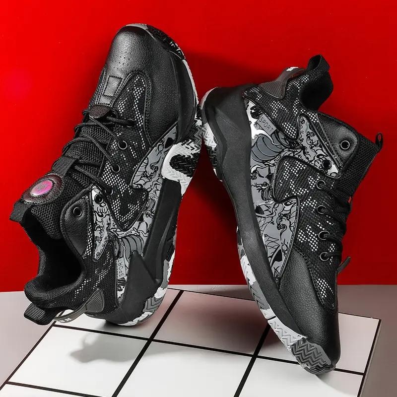 GGOR New Men'S Basketball Shoes, Youth sneakers, Competition Training Shoes, Fashionable Trendy Shoes