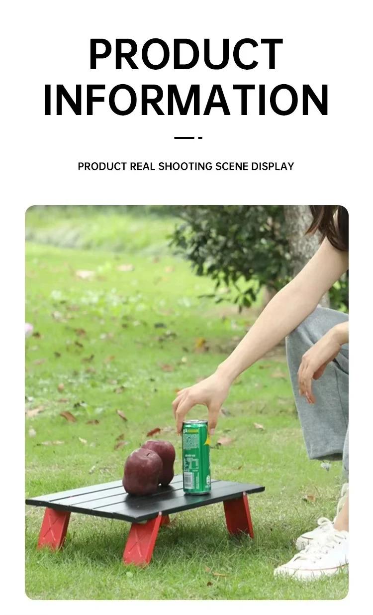 Tailor-Made Portable Table: Lightweight Aluminum Alloy Camping Beach Table with Custom Service & Storage Bag