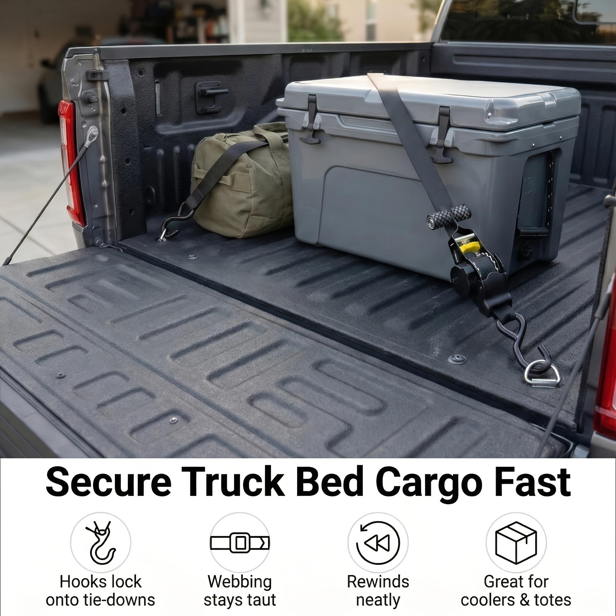 Metal Cargo Rope 3.3m Auto-Retractable with 680kg Pull Strength Ideal for Motorcycles and Cars Travel Essential