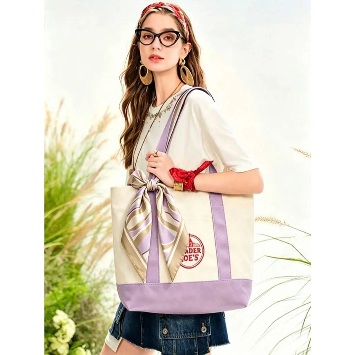 Large 4-Pack Super Strong Large 12oz Cotton Canvas Tote Bags Reusable Grocery Shopping Cloth Bags, Totes For Crafts DIY Your Creative Designs