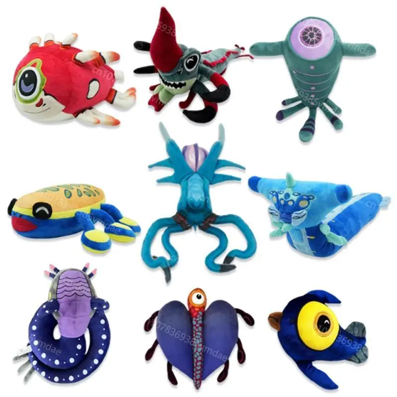 New Anime Subnautica 2 Crabsquid Plush Oculus Sea Creature Reefback Plush Game Peripheral Death Leviathan Plushie Doll Toy Gift
