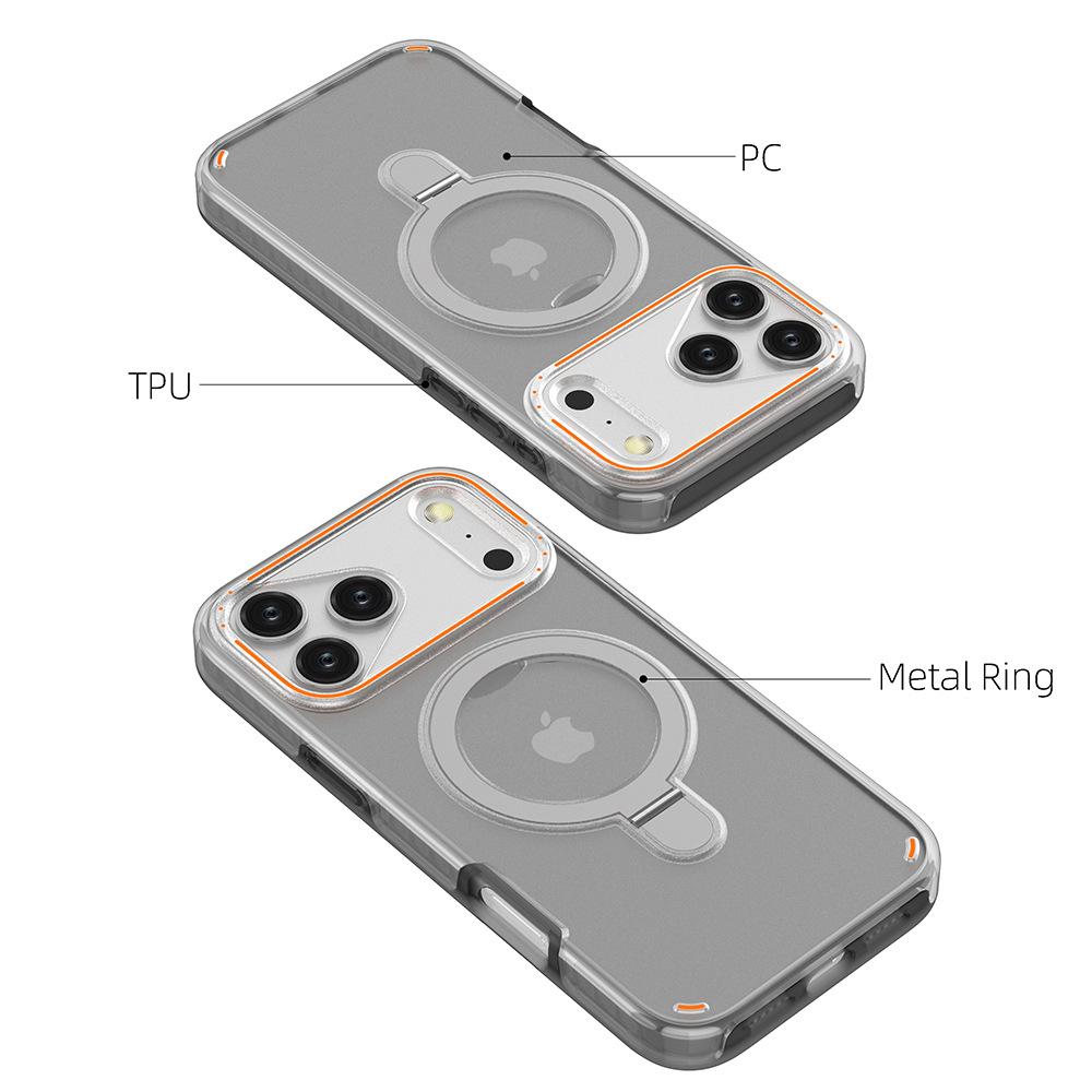 Bracket phone case for iPhone 17 Pro Max, PC+TPU two-in-one phone case