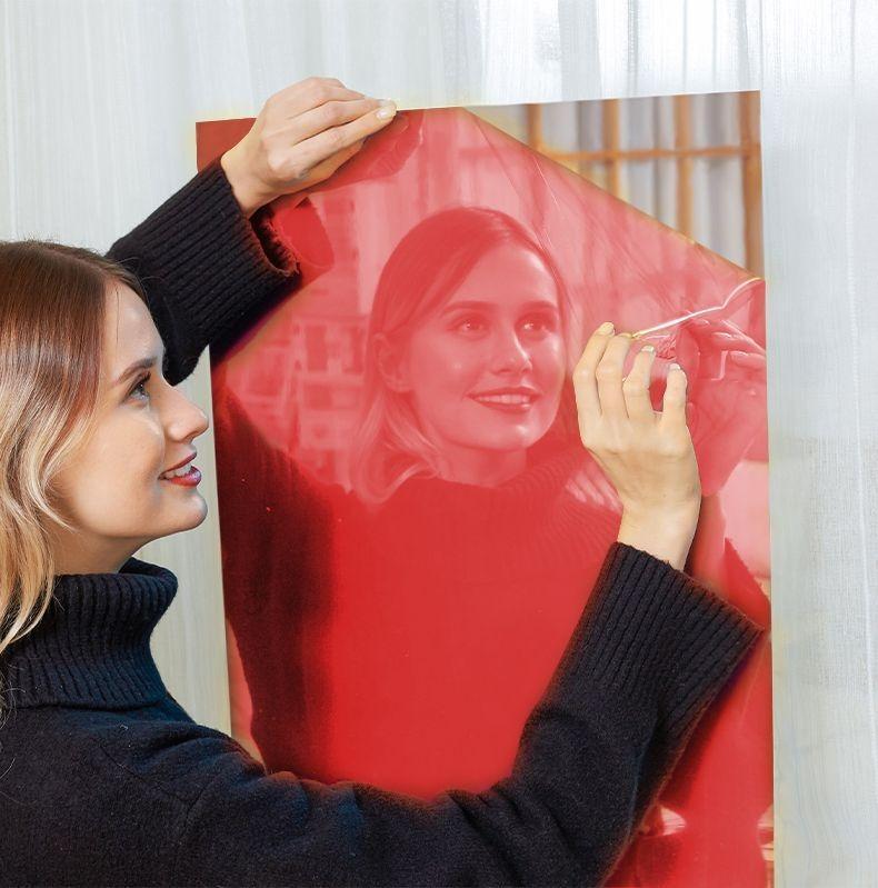 Self-adhesive mirror sticker with backing tape, 20 × 78 inch, soft glass mirror for self-service/glass doors, home use, full-length mirror, Instagram‑style bedroom reflective film