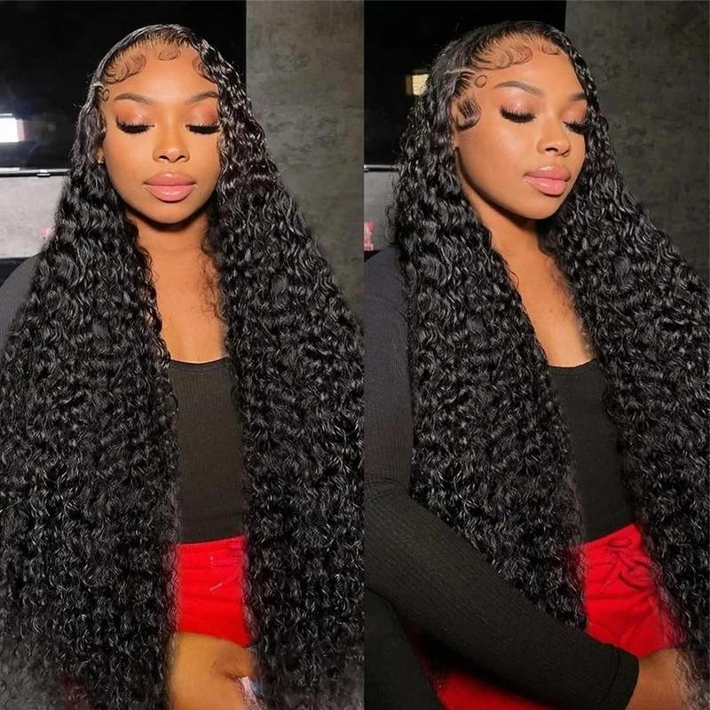 Bling Hair Deep Wave Lace Frontal Wigs 13x6 13x4 Hd Transparent Lace Frontal Human Hair Wigs For Women Curly Wave Human Hair Lace Front Wigs 180% Density TikTokShopHolidayHaul