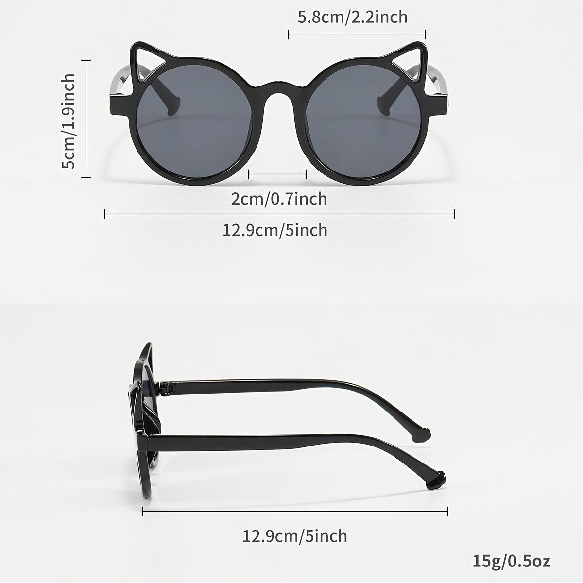 2pcs Cute Cat Ear Glasses Colorful Durable Plastic Frames Playful Cartoon Design for Parties Birthdays Valentine's Day Festive Accessory