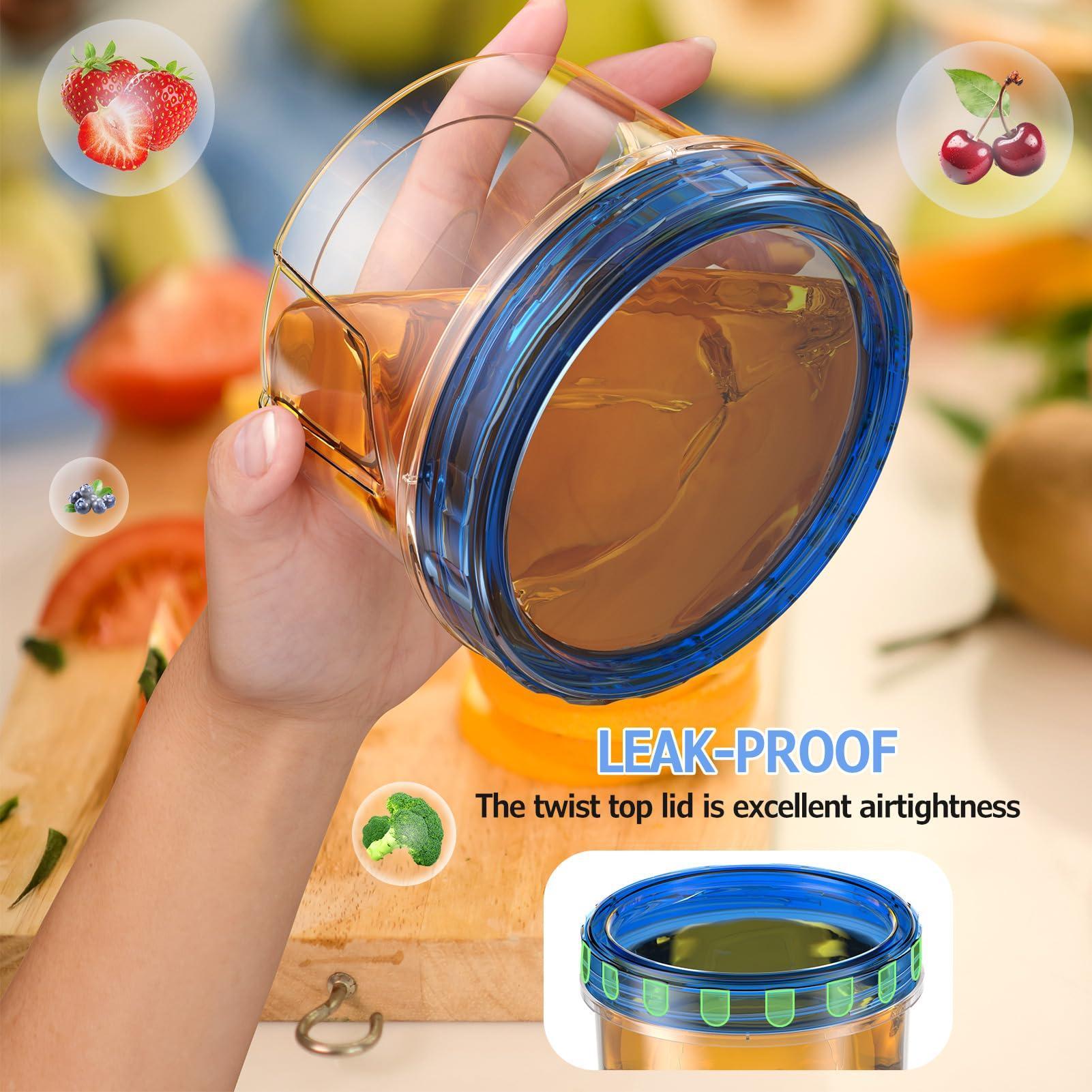 Food Storage Container, 6pcs Reusable Food Preserving Container with Lid, Round Food Storage Box for Home Kitchen Dormitory Picnic, Utensils, Stackable Containers, Stackable Plastic Container