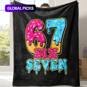 six sevenSoft Flannel Blanket for Sofa Bed, Warm and Comfortable Nap Blanket, Lightweight Travel Camping Cover, Home Office Chair Bed Throw, Soft Fluffy Blanket, Warm Napping Blanket #TOP PICKS