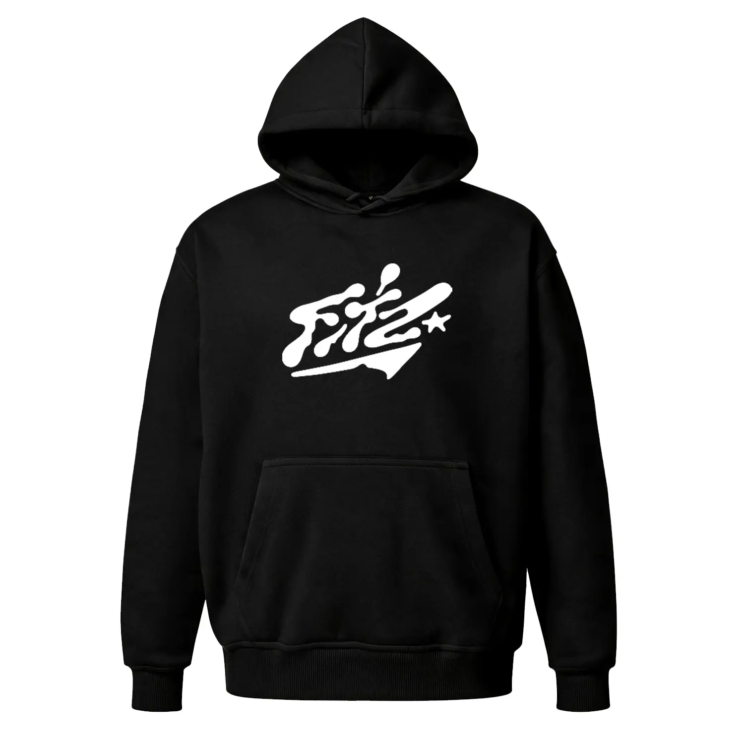 Y2K Abstract Splash Graphic Hoodie, Retro 90s Style Streetwear, Oversized Baggy Fleece Pullover, Cozy Comfortable Unisex Casual Wear, Vintage Aesthetic Everyday Loungewear, Versatile Cheap Gift for Him/Her, Birthday Comfy Outfit