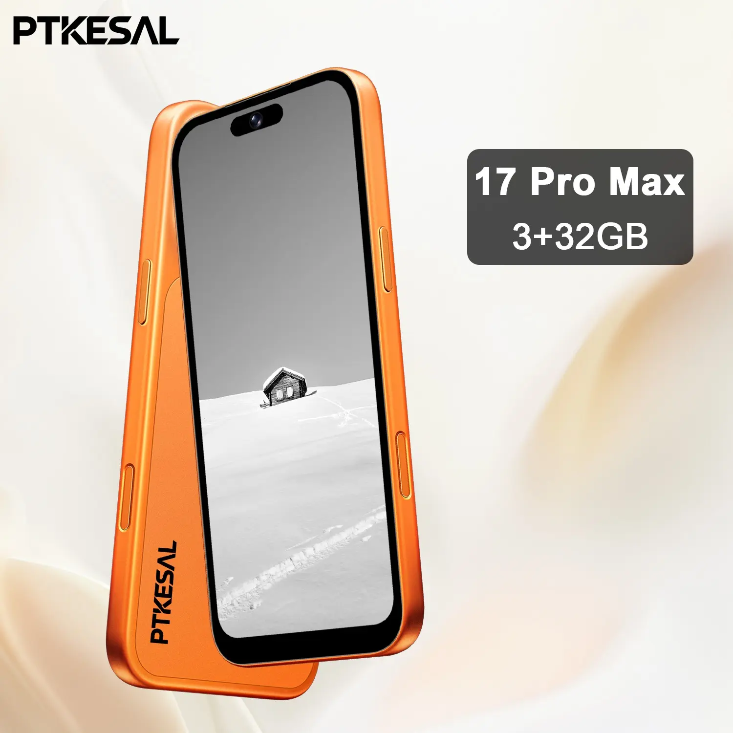 PTKESAL-17 Pro Max Fingerprint Unlock 6.75-inch 720x1600 HD Full Screen 4100mAh Long-Lasting Battery 3GB+32GB MTK6762 5+13MP Dual Camera Android 12.0 4G Smart Phone