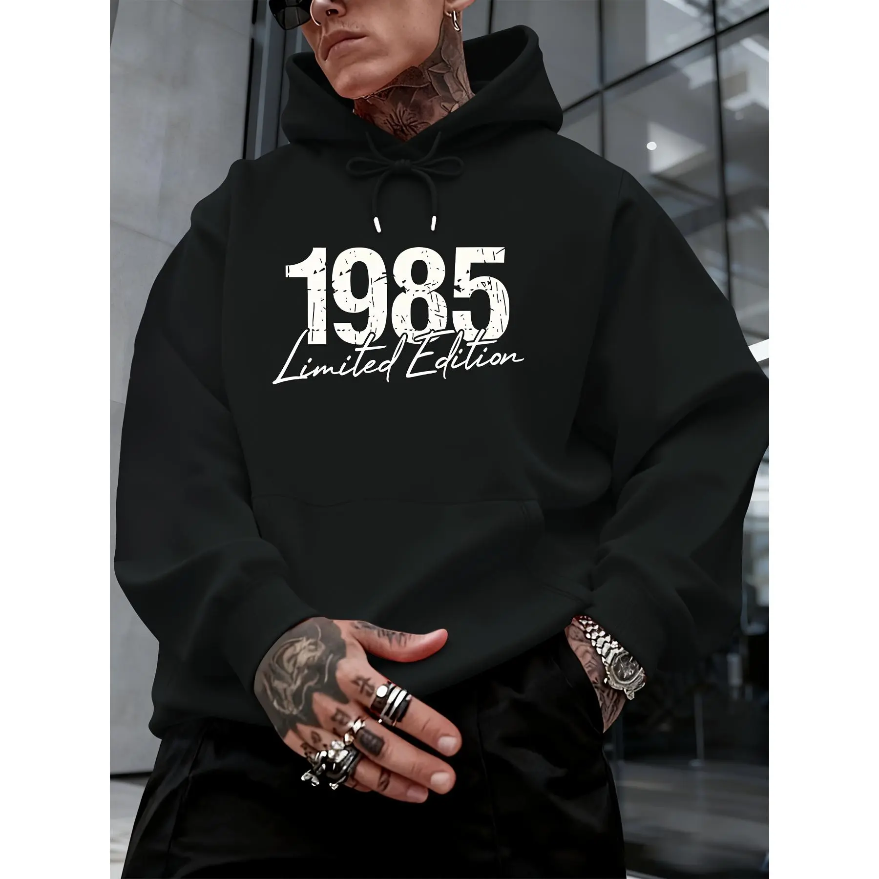back to school hoodie early fall hoodie Men Trendy Graphic Print Fashion Hoodie, Ideal Casual Sports Pullover Sweatshirt