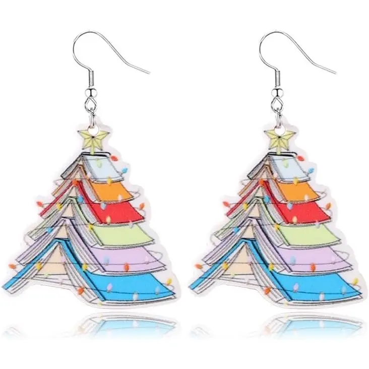 Christmas Tree Earrings for Women Cute  Candy Earrings Red  Cake Shape Love Earrings Xmas Holiday  Gifts Decorations