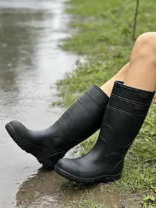 Classic High-Tech Rainboots, Thick Rubber Anti-Puncture Design, Ideal for Commuting, Camping, Laboring, All-Season Use