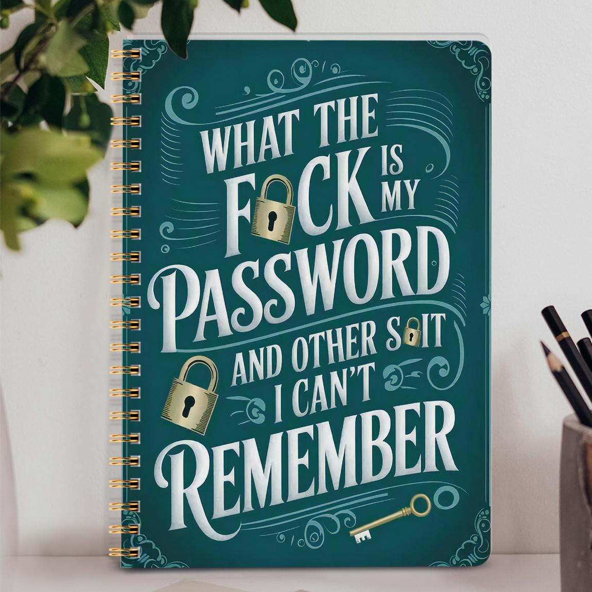 1pc Simple Password Book, Hardcover Spiral Notebook, Hardcover Journal, Minimalist Address Password Manager With Website Password Quick Access Password Storage Perfect For Home Office Internet Computer Logins, Great Holiday Gifts #GLOBAL PICKS