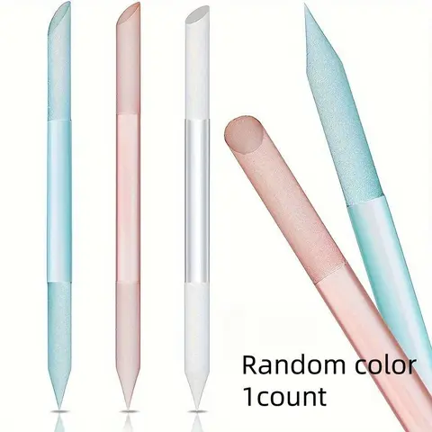 Aesthetic Dual-Ended Crystal Glass Cuticle Pusher Set - Durable & Comfort Grip for Precision Manicure & Pedicure Nail Care Tool Nail Care Product