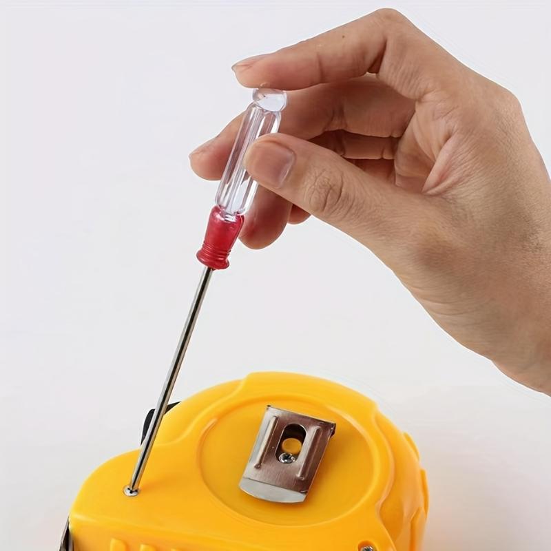 Precision Phillips Crystal Screwdriver Set - Small Slotted Head, Ergonomic Transparent Handle, Magnetic Tip for Secure Hold - Ideal for Household & Industrial Mini Projects