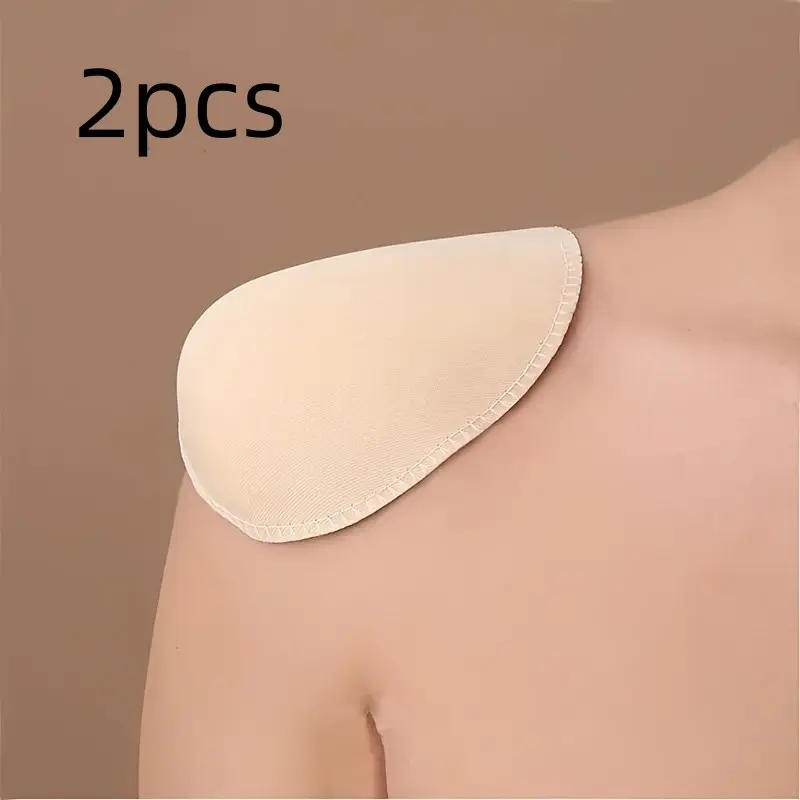 2pcs Seamless Shoulder Pads, Self-Adhesive Straight Shoulder Pad, Unisex, Suitable for Suits, Dresses, Clothing, Anti-Slip Shoulder Pad