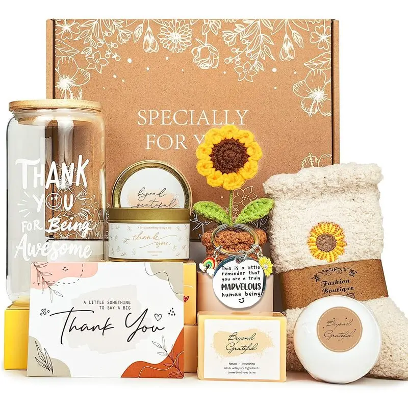 Thank You Gifts for Women, Employee Appreciation Gift |   Back to School Teacher Gift Box Thanksgiving Gift set, Appreciation Gifts for Coworkers Nurse Friend
