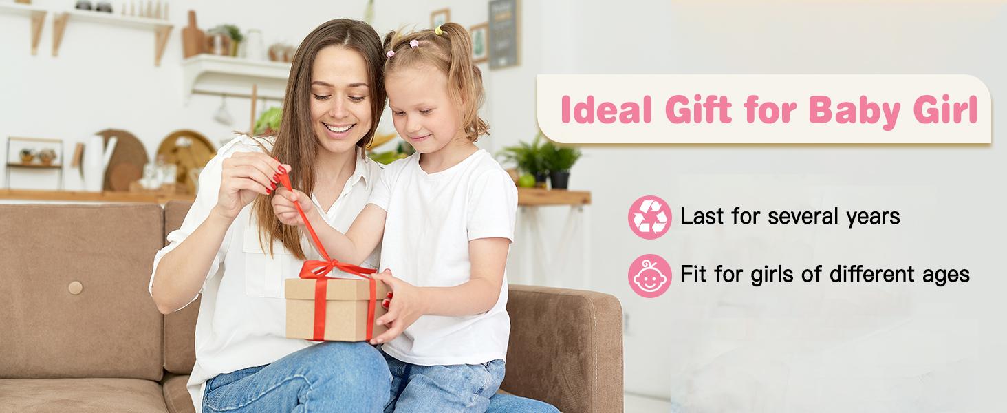 Baby Doll Carrier, Front and Back Doll Accessories Carrier for Little Girls, with Adjustable Straps for Stuffed Animal Reborn Baby Doll, Pink Unicorn