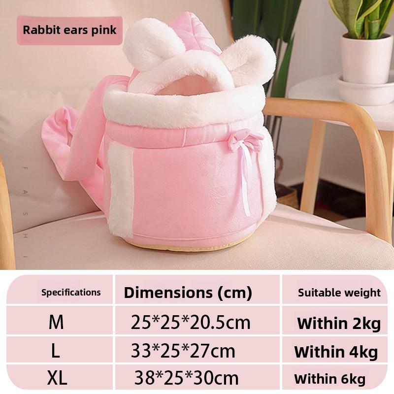 Trendy new cross-border cat bag, warm for winter, portable cat nest for going out, integrated cat cage, pet backpack