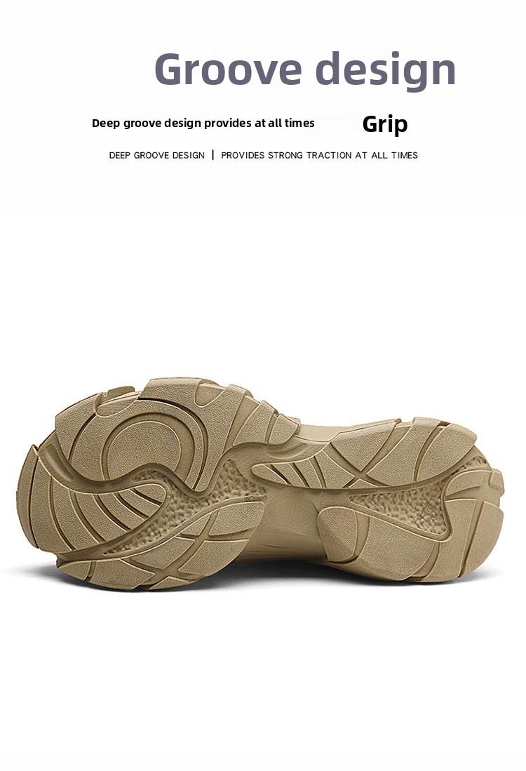 2026 new men's shoes, breathable mesh, new fly-knit casual shoes, thick-soled slip-on lazy sports casual trendy shoes