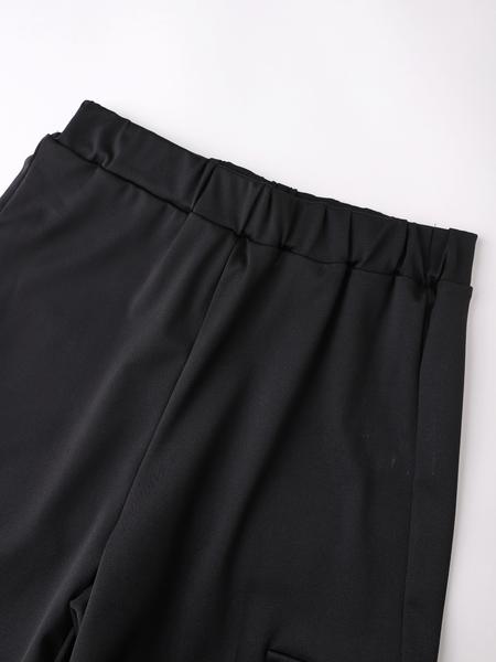 Women's Solid Color Flap Pocket Pants, Casual Street Comfy Trousers for Daily Wear, Ladies Bottoms for Spring & Fall