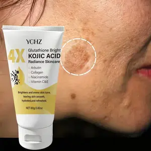 Kojic Acid Face Cream, With Niacinamide, Even Skin Tone, Eliminate Dark Spots and Dullness, Non-Greasy, Unisex, Whitening Moisturizer, Day and Night Use