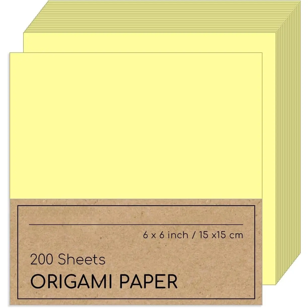 Origami Paper Double Sided Color 200 Sheets,6x6 inch 20 Colors,Origami Paper kit for ,Colored Paper Kit Gifts for Beginners (Colorful)