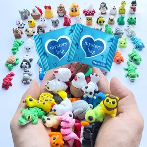 3D Printed Animal Surprise Mystery Bag, Random Cute Collectible Toys, 5/10/30 Pieces, Toy House Decor, Fairy Garden Decoration, Birthday Gift