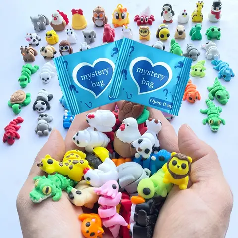 【Black Friday】3D Printed Animal Mystery Blind Bag, 5/10/30 Pieces Random Cute Collectible Animal Design Toys, Toy House Fairy Garden Decor, Birthday Gift
