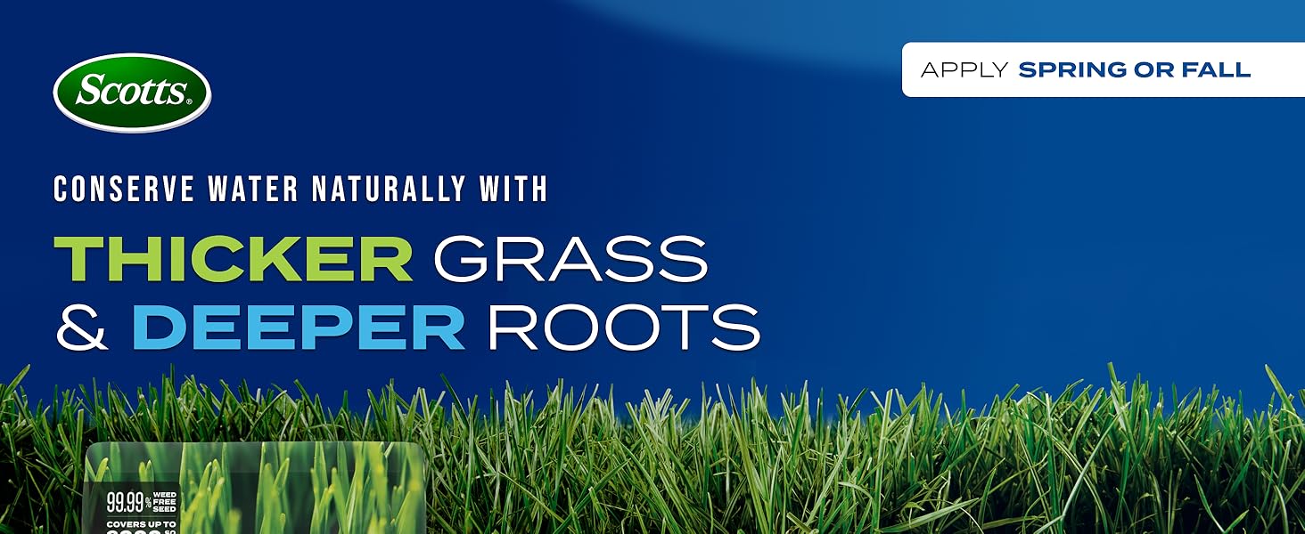 Grass Seed Drought Tolerant Mix, Kentucky Bluegrass and Tall Fescue Grass Seed Mix, Covers up to 5,000 sq.ft., 10 lb.