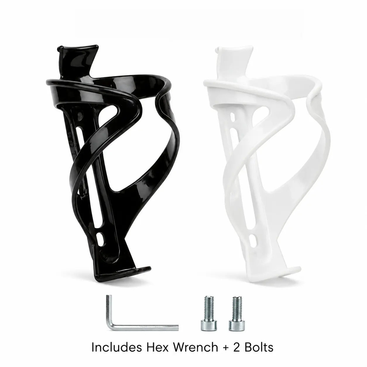 Unisex Water Bottle Cage, Lightweight Plastic Holder with Standard Fit for Mountain Bike and Road Cycling