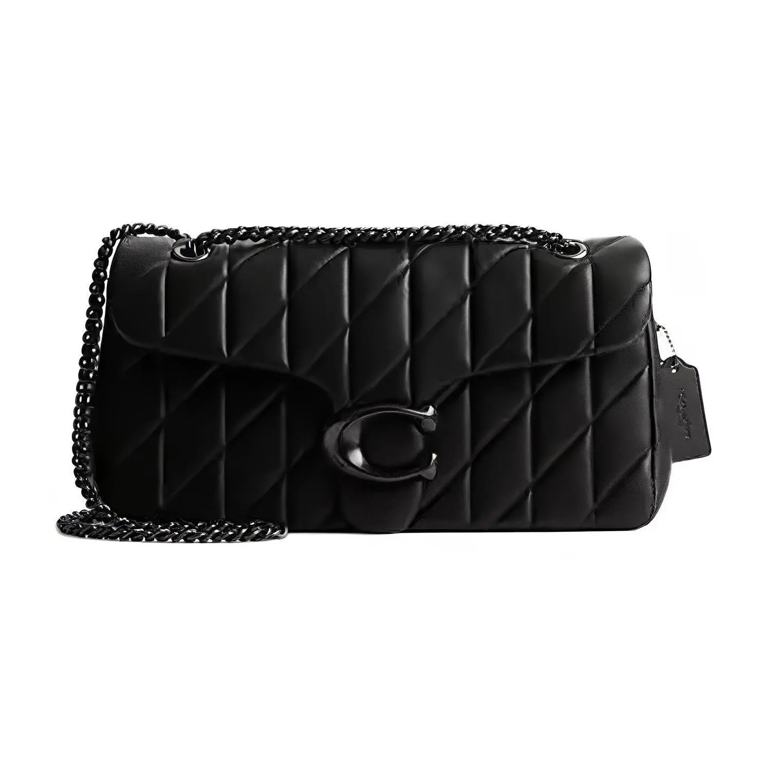COACH Tabby 33 Quilted Tiger Stripe Crossbody Bag for Women in Black Nappa Leather