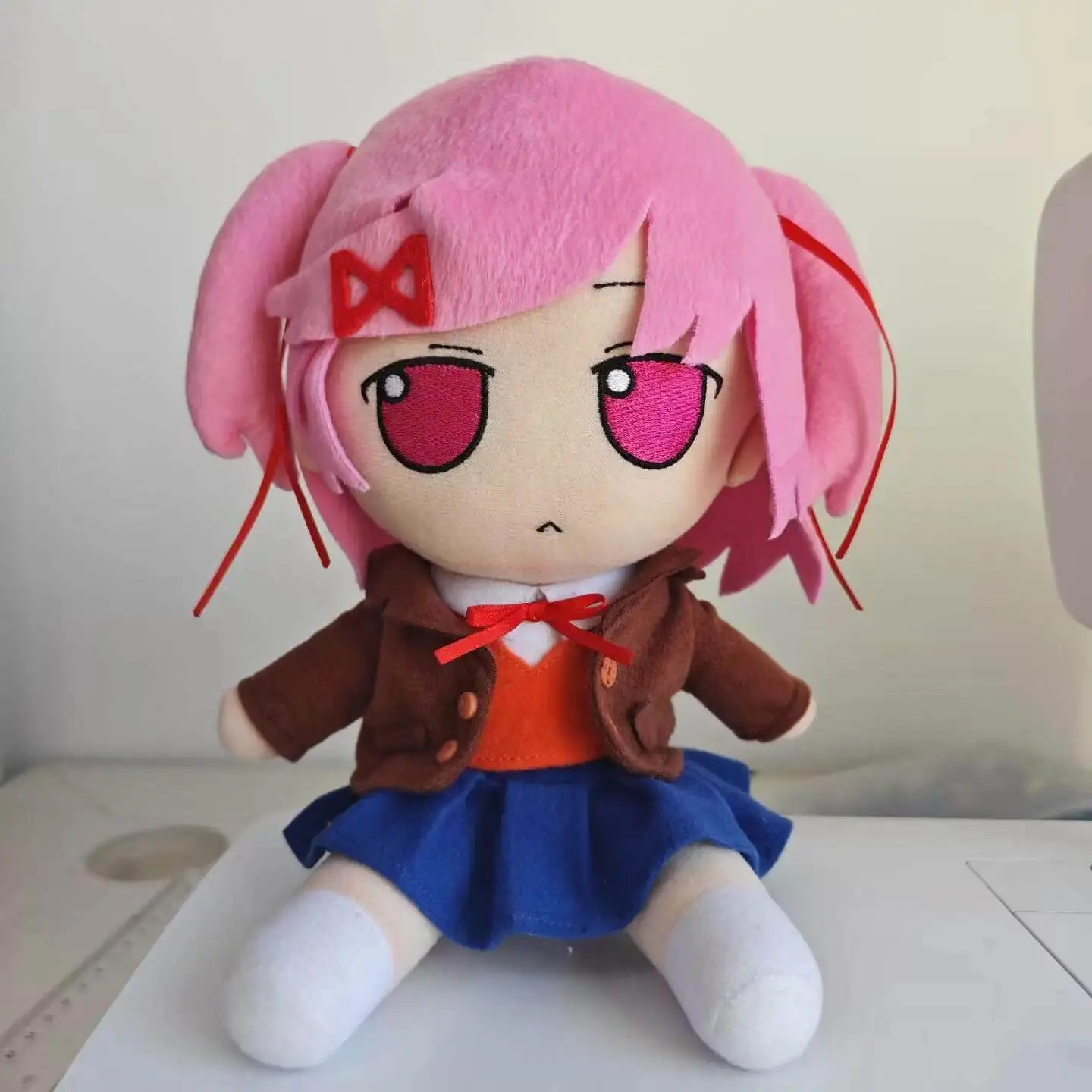 Fumo Monika Natsuki Sayori Yuri Anime Cosplay Game Cartoon Smoke Plush Bedroom Desktop Decoration Fans Birthday Christmas Gifts
