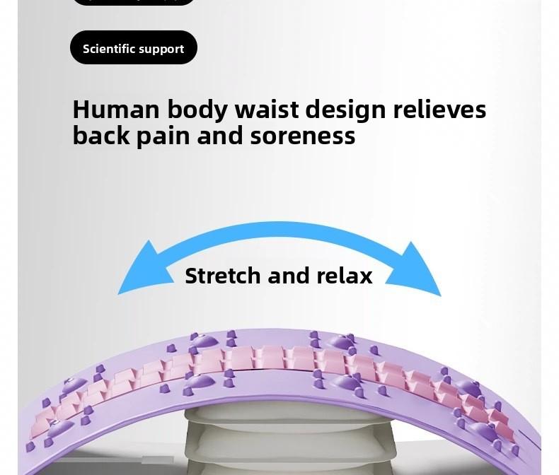 Waist reliever, waist stretching massager, yoga aid, cervical spine back support, back stretching, waist stretching artifact,spine decompression, lumbar spine relaxer
