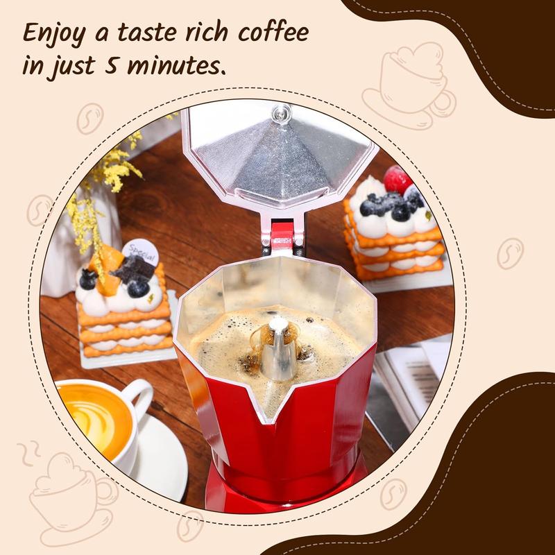 Cafeteras Electricas Modernas Moka Pot, Italian Coffee Espresso Machine, 6 Cup Cuban Coffee Maker with Detachable Base & Overheat Protection, Greca Electrica De Cafe for Travel Cafeteras Electricas Modernas Moka Pot, Italian Coffee Espresso Machine, 6 Cup Cuban Coffee Maker with Detachable Base & Overheat Protection, Greca Electrica De Cafe for Travel