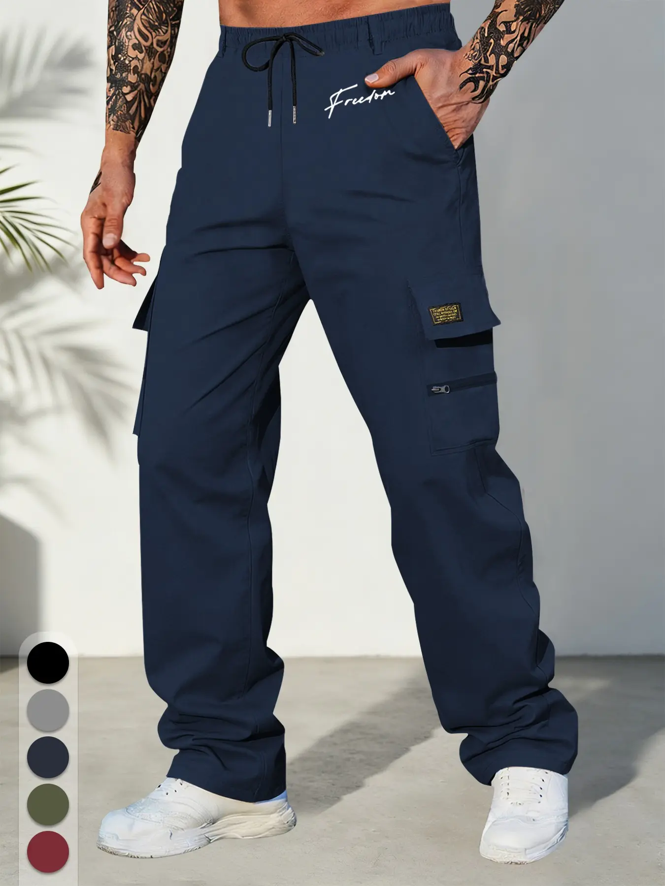 Men's Fashion Work Pants, Lightweight Breathable Comfort, Durable for Sports, Outdoor, Hiking, Daily Wear, Gift Idea, Stylish Essential