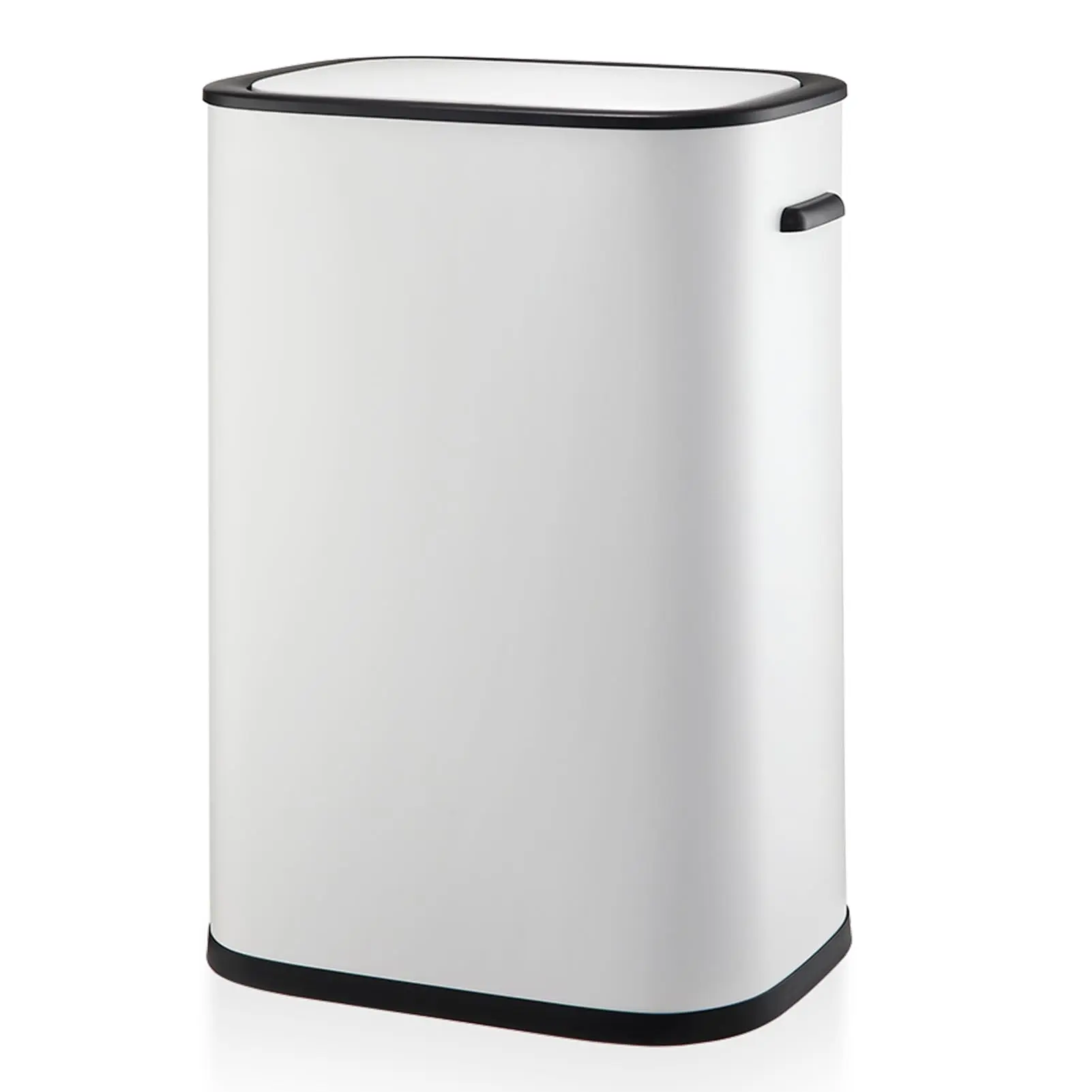 14.5 Gallon (55L) and 13 Gallon (50L) Motion Sensor Automatic Garbage Cans with Touchless Operation, Soft-Close Lids, Handles, and Rectangular Design for Kitchen, Bathroom, Bedroom, and Office Use