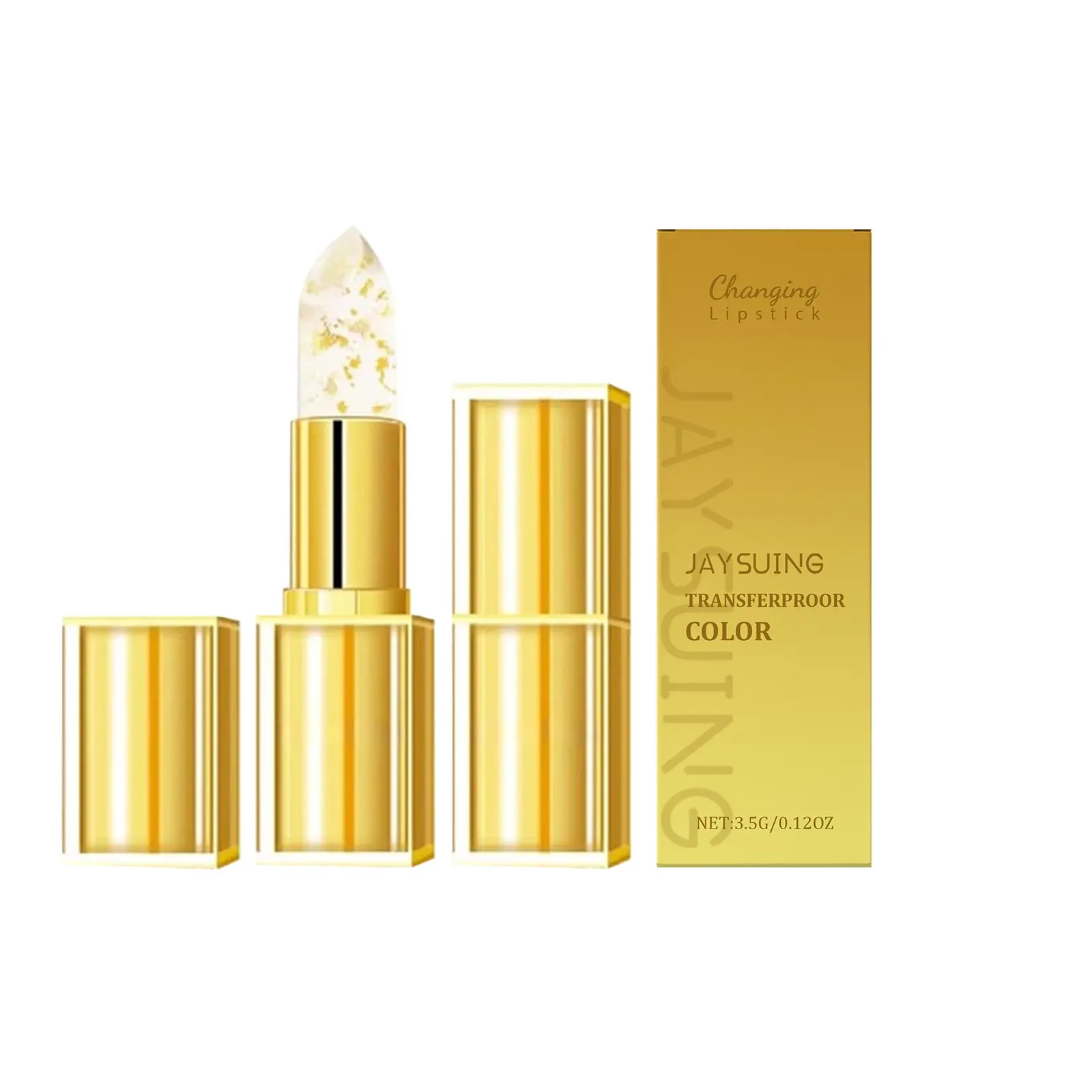 Gold Foil Color-Changing Nourishing Lip Balm, Gently Nourishes And Cares For The Lips, Moisturizing And Nourishing Lip Balm