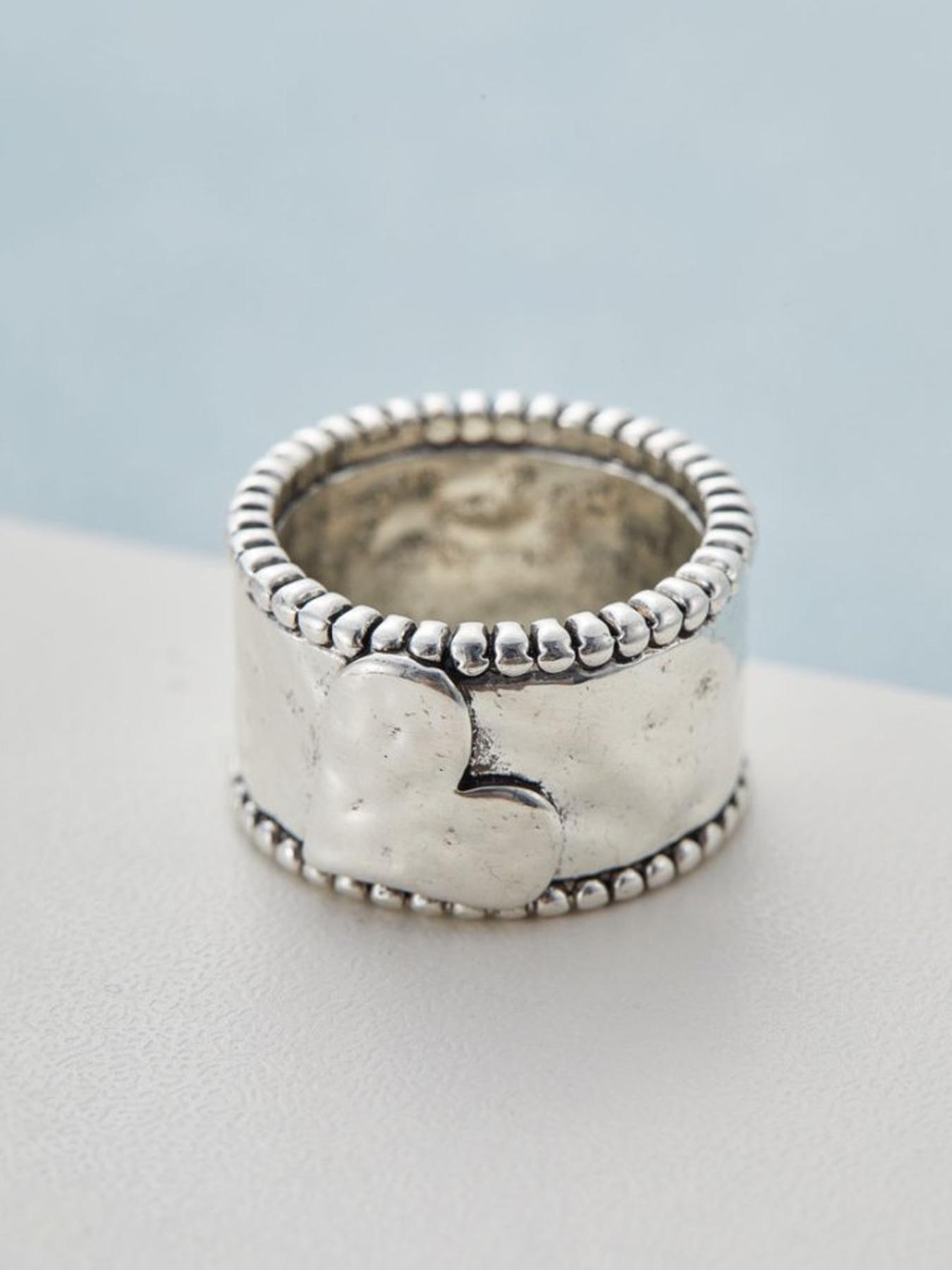 Fashion Jewelry for Party, Everyday Accessories, Trendy All-match & Exquisite Jewelry for Birthday Gift, Vintage Rings, Heart Signet Ring, Heart Cluster Ring