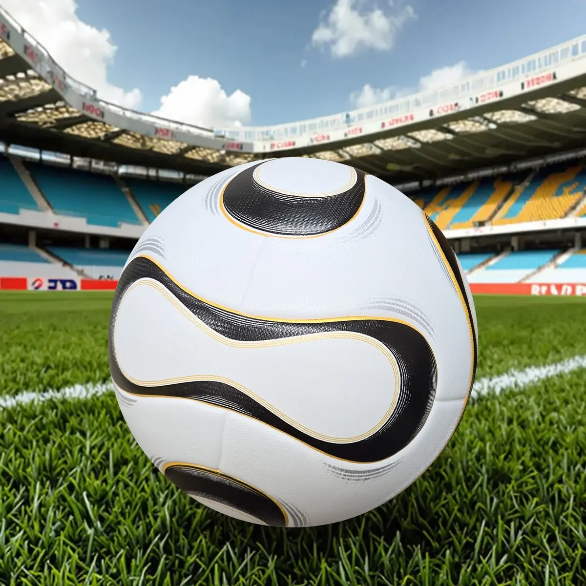 Size 5 Football,  1 Count  High Elasticity & Wear Resistant Football, Training Ball for Indoor & Outdoor, Football for Training & Collection, Football Training Balls