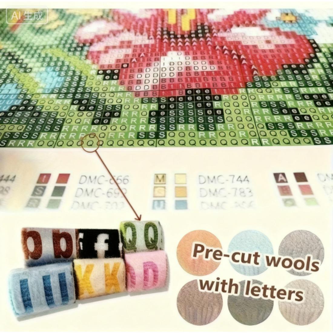 latch hook kits for adults Latch Cushion pcs, Beautiful Wolf King pattern pre-print Pillowcase, for or Beginners Adults to Knott, DIY Latch Hook pcs, 43cm x 43 cm/17inx17in( Wolf King )