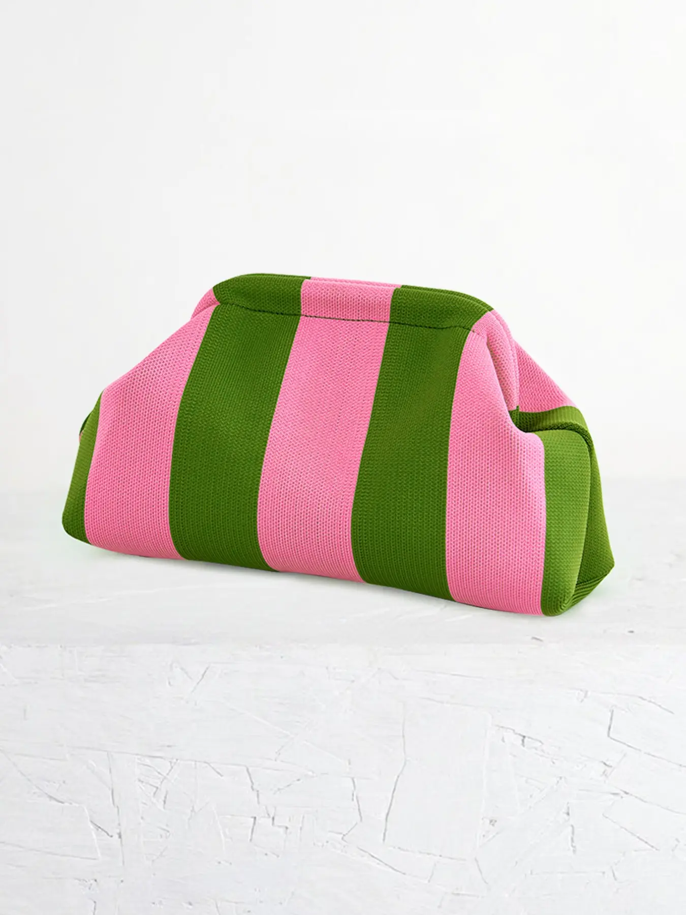 Women's Striped/rhombus/leaf/dot Cloud Handbag, Clip Closure Crossbody Bag, Lightweight Foldable for Daily Use, Gifts for Friends and Valentine's Day, Crossbody Fashion Bag