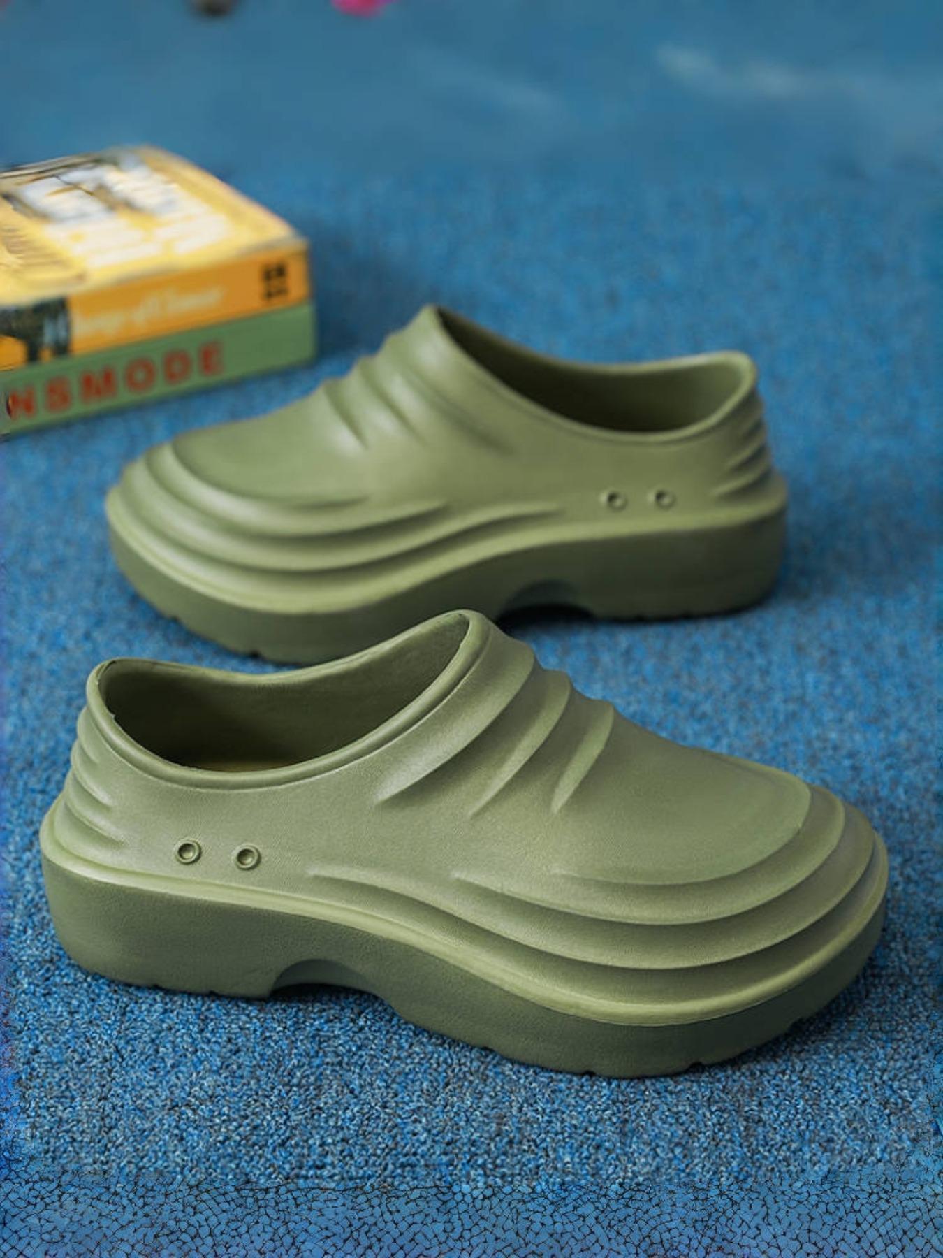 Unisex's Anti-slip Waterproof & Oil-proof Clogs, Casual Comfortable Breathable Clogs for Kitchen Work, Fashionable Shoes for Indoor & Outdoor Wear, Boy