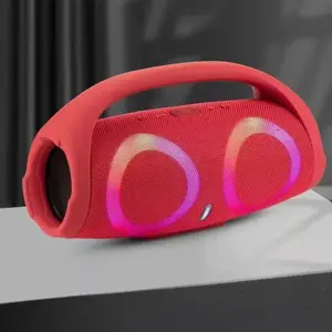 bluetooth speaker portable RGB colorful light waterproof wireless subwoofer 360 stereo surround TWS FM boombox bluetooth-compatible